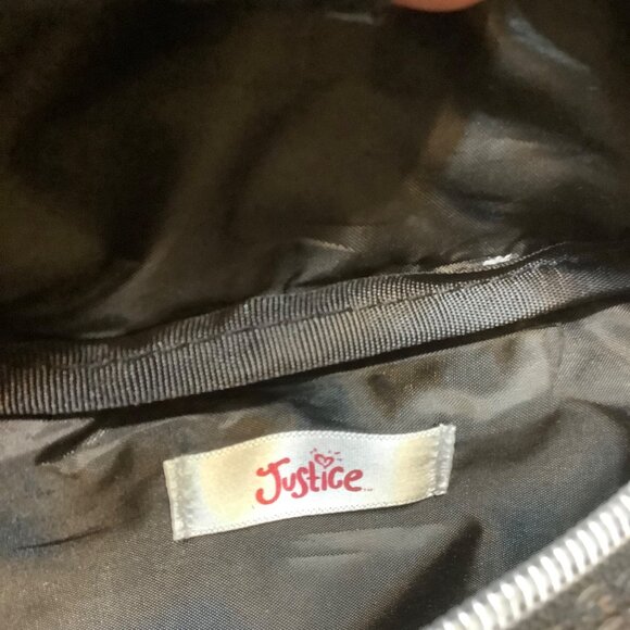 Justice Girls Leopard Print Fanny Pack Sequin Tassel Accent Adjustable NWOT - Picture 5 of 8